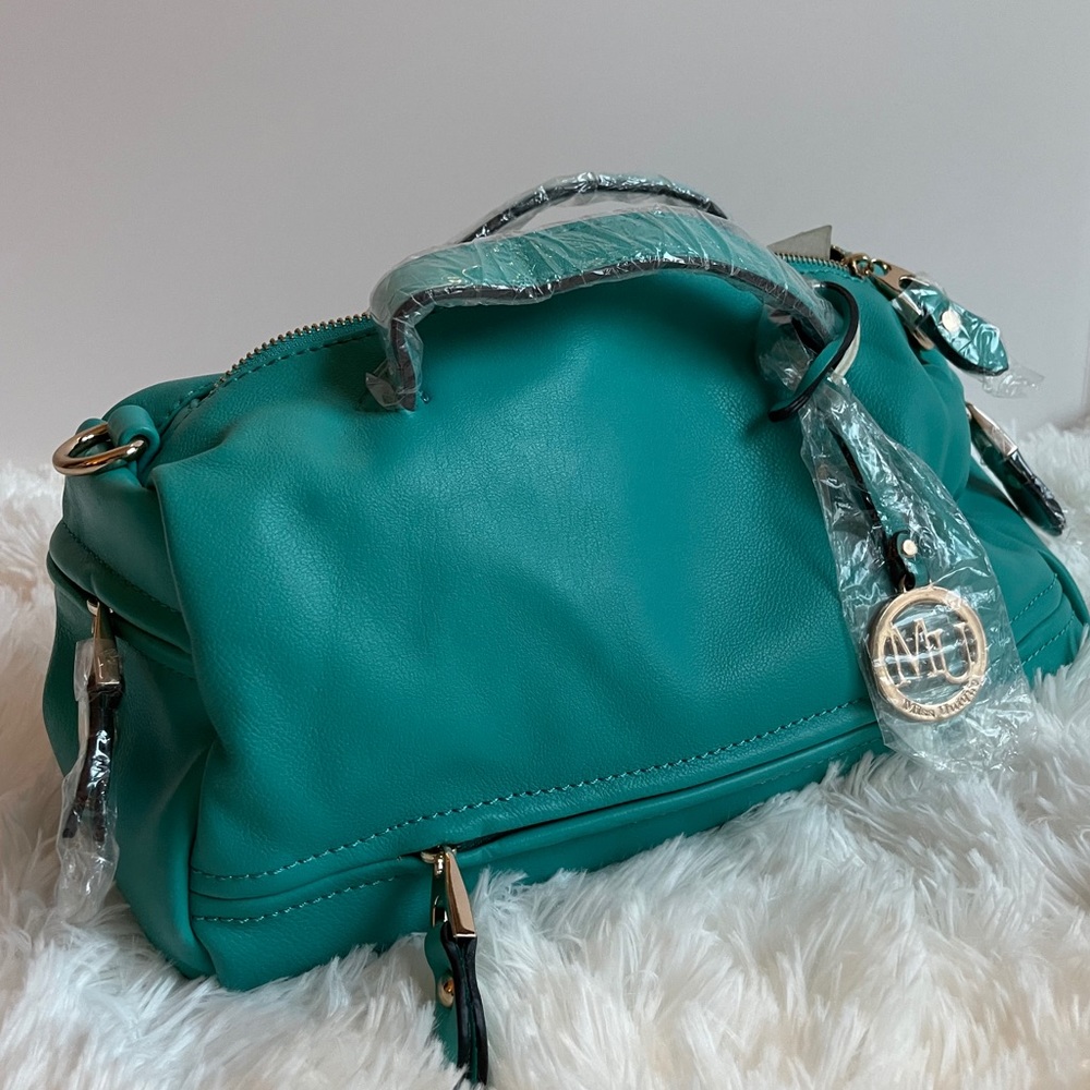 Miss Unique Blue Boho Purse w/ Long Shoulder Strap